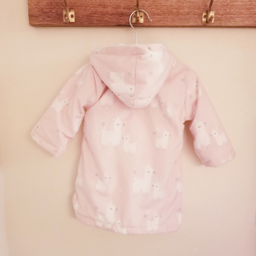 Pink Llama Robe - Picture 2 of 3